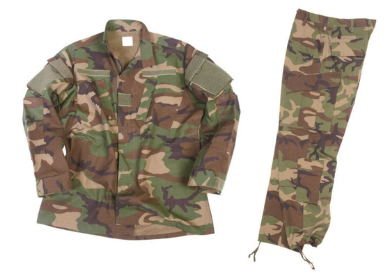 Gefaltete zurück Militär-Camo-Ausstattung, Wüsten-Tarnungs-Uniform mit Ärmel-Tasche