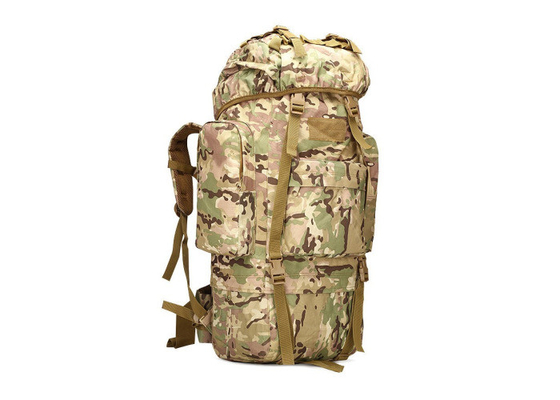 militärische taktische Rucksack-Innenreißverschluss-Tasche des Polyester-65L mit kundengebundenem Logo