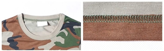 Tarnen Baumwollmilitärische taktische Abnutzung 100% Ripstop Armee-T-Shirt