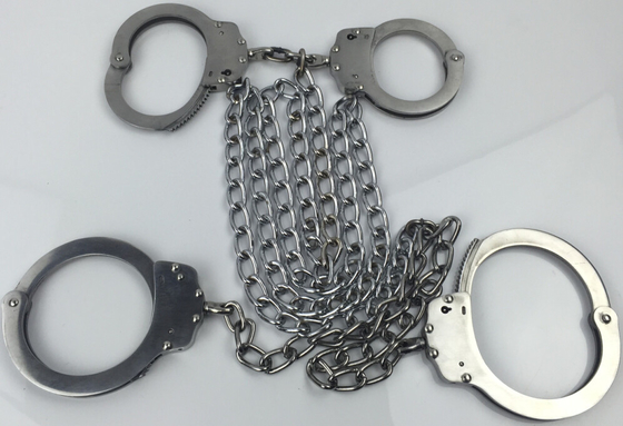Kohlenstoffstahl-Nickel Handschellen und Legcuffs für Gefangenen