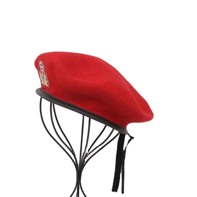 Rotes Militärwollbarett militärischer taktischer Headwear für Männer und Frauen der besonderen Kräfte