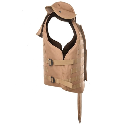 Verstellbarer Knopfschalter Militärische taktische kugelsichere Weste Stopp 9mm/.44 Kugeln mit weichem Trauma Pad