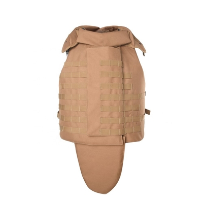 Verstellbarer Knopfschalter Militärische taktische kugelsichere Weste Stopp 9mm/.44 Kugeln mit weichem Trauma Pad