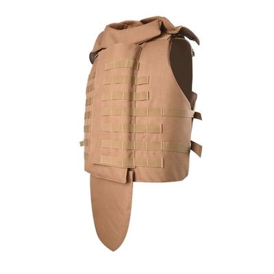 Verstellbarer Knopfschalter Militärische taktische kugelsichere Weste Stopp 9mm/.44 Kugeln mit weichem Trauma Pad