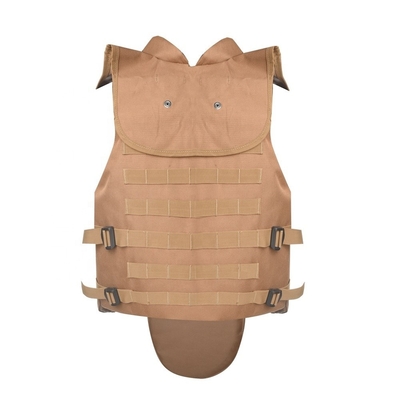 Verstellbarer Knopfschalter Militärische taktische kugelsichere Weste Stopp 9mm/.44 Kugeln mit weichem Trauma Pad