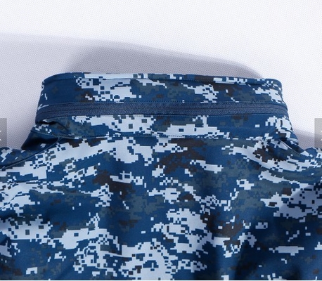 Polyester, das Marine-Blau-Militäruniform 220gsm-230gsm M-XXXL zeichnet