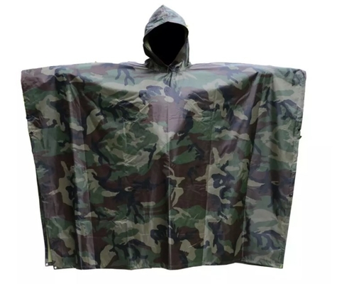 Rain Puncho Tactical Outdoor Gear Polyester-Armee-Poncho-Regenmantel