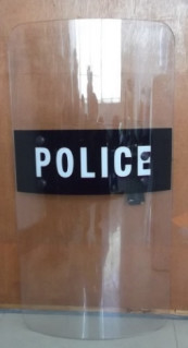 Aufstandsschild Transparentes Polycarbonat Polizeischild