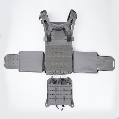Komfort Militärische taktische kugelsichere Weste mit integrierten ballistischen Platten und Knopfverschluss