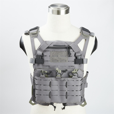 Komfort Militärische taktische kugelsichere Weste mit integrierten ballistischen Platten und Knopfverschluss