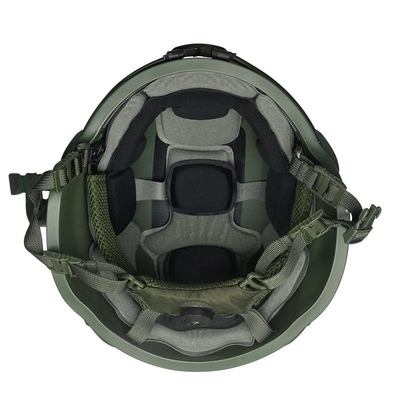 Schwarzer taktischer ballistischer Helm mit Schlagfestigkeit