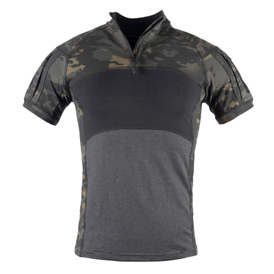 Frosch T-Shirts Kurzärme Outdoor Sport Camping Taktisches T-Shirt Kurzärme mit Taschen am Arm