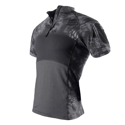Frosch T-Shirts Kurzärme Outdoor Sport Camping Taktisches T-Shirt Kurzärme mit Taschen am Arm