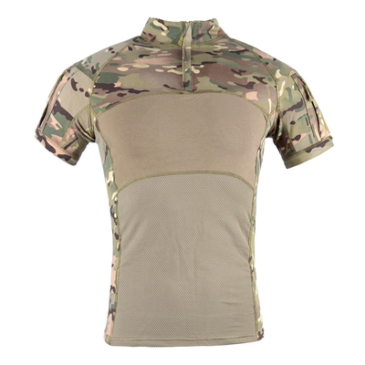 Frosch T-Shirts Kurzärme Outdoor Sport Camping Taktisches T-Shirt Kurzärme mit Taschen am Arm