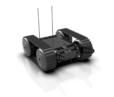 Haltbarkeit Militärischer Roboter zur Beseitigung explosiver Munition, der extremen Bedingungen standhält