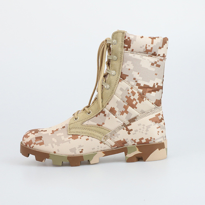 Rutschfeste Kampfstiefel mit flacher Ferse und langlebiger Gummi-Außensohle