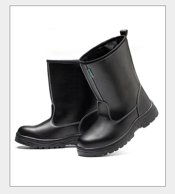 Anti-Schlag-Anti-Stäbchen Warm schwarz Hoch-Top Arbeitsschutz Stiefel Schweißen geschlossenen Arbeitsschuhen