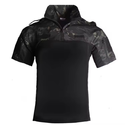 Taktische Uniform mit kurzen Ärmeln Taktischer Anzug Tarnung lose, schnell trocknende Outdoor-Sportkleidung