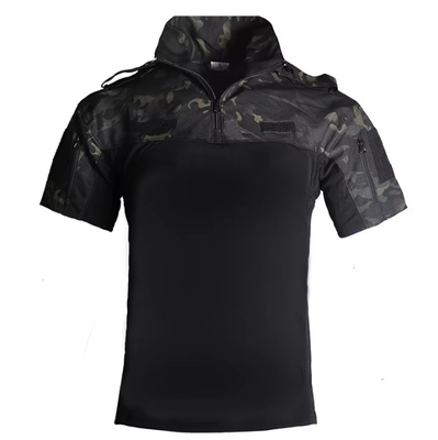 Taktische Uniform mit kurzen Ärmeln Taktischer Anzug Tarnung lose, schnell trocknende Outdoor-Sportkleidung