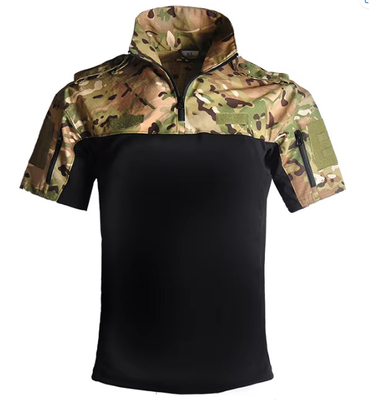 Taktische Uniform mit kurzen Ärmeln Taktischer Anzug Tarnung lose, schnell trocknende Outdoor-Sportkleidung