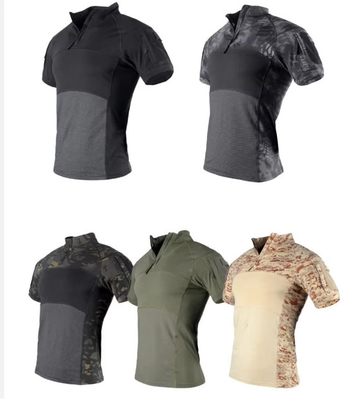 Taktische Uniform mit kurzen Ärmeln Taktischer Anzug Tarnung lose, schnell trocknende Outdoor-Sportkleidung