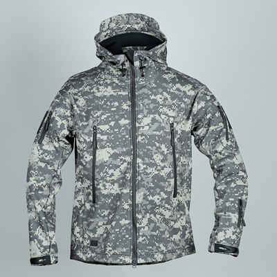 Outdoor-Taktische Fleece Hartschalenjacke Herbst und Winter Plus Fleece Winddicht Reitjacke Wasserdicht