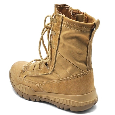 Hohe Schuhe Leichtgewicht Wüstenwasserdicht Sport Gummi Kampfschuhe Schwarzes Leder Taktische Stiefel für Männer