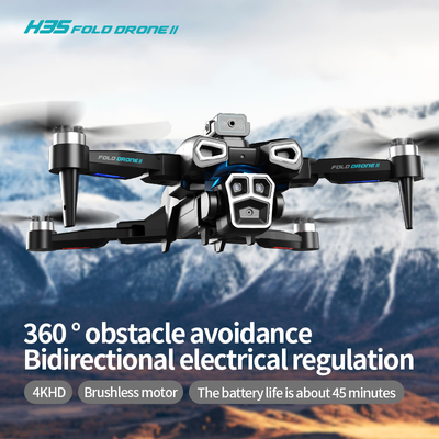 Professionelle 4K HD ESC Dual-Kamera Mini-Drohne H35 Bürstenlose optische Strömung WIFI Quadcopter Hindernisvermeidung Fernbedienung