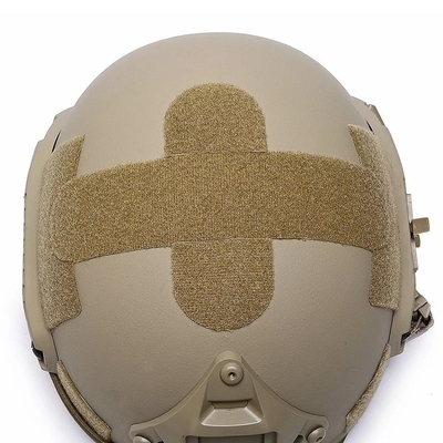 FAST Ballistikhelm NIJ IIIA Ballistikschutzkopfbekleidung Kevlar Taktische Große Größe Hochschnitt Khaki-Helm