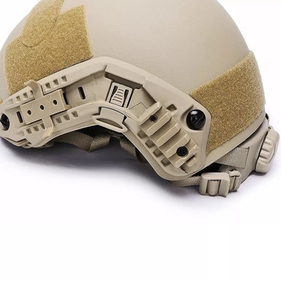FAST Ballistikhelm NIJ IIIA Ballistikschutzkopfbekleidung Kevlar Taktische Große Größe Hochschnitt Khaki-Helm