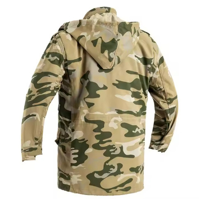 T65/C35 Massivstoffe Männer Militärisch Taktische Jacken und Hosen mit langen Ärmeln mit Split-Leder