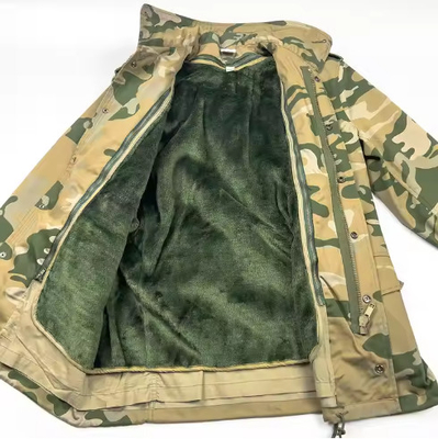 T65/C35 Massivstoffe Männer Militärisch Taktische Jacken und Hosen mit langen Ärmeln mit Split-Leder
