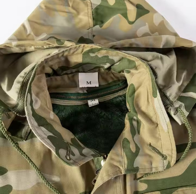 T65/C35 Massivstoffe Männer Militärisch Taktische Jacken und Hosen mit langen Ärmeln mit Split-Leder
