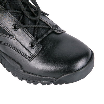 Tactical Boots mit wasserdichtem Leder, Schnürspitzen und Baumwollverkleidung