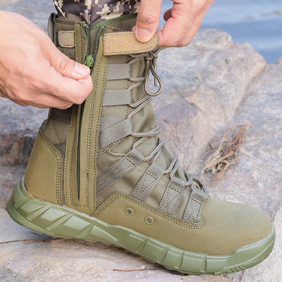 Profi-Kampf-Taktische Stiefel für Strafverfolgungsbehörden und Militärs aus Baumwollleder