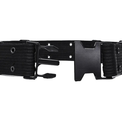 Schwarz Schnellveröffentlichung Außenwasserdicht PP Custom Webbing Taktischer Gürtel für Männer Taktisches Training Outdoor Sport und Wandern