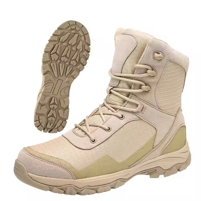 Khaki Wasserdicht Rutschfester Komfortabel Taktisch zum Training Wandern Outdoor Training Stiefel für Männer