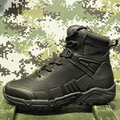 Militärstiefel und taktische Stiefel für Männer, CoolMax taktische Kampfstiefel langlebige Lederarbeit Dienstleistung Outdoor Wandern Angriff Boo