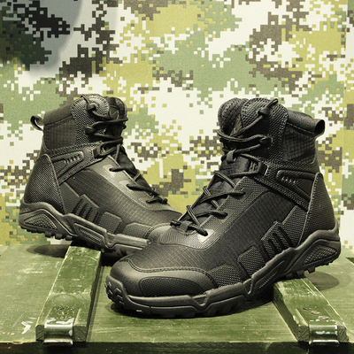 Militärstiefel und taktische Stiefel für Männer, CoolMax taktische Kampfstiefel langlebige Lederarbeit Dienstleistung Outdoor Wandern Angriff Boo
