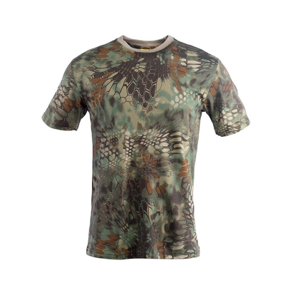 China Xinxin Hersteller Tarnung Rundhals Rein Baumwolle Kurzärme Taktisches Training T-Shirt