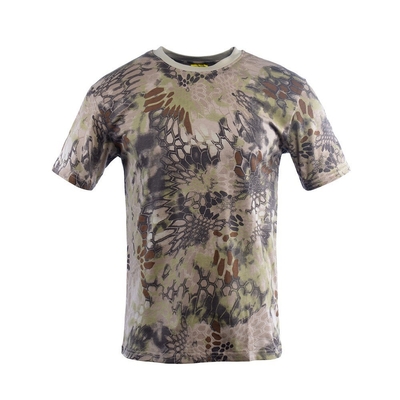 China Xinxin Hersteller Tarnung Rundhals Rein Baumwolle Kurzärme Taktisches Training T-Shirt