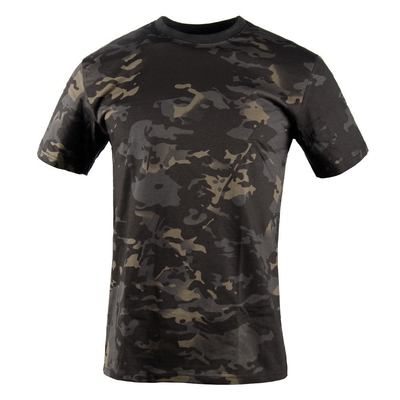 China Xinxin Hersteller Tarnung Rundhals Rein Baumwolle Kurzärme Taktisches Training T-Shirt