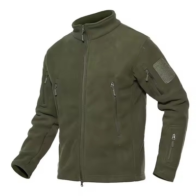 Atemberaubend schnell trockenes Olivengrün Winter Taktisches Fleece M65 Feldjacke zum Training