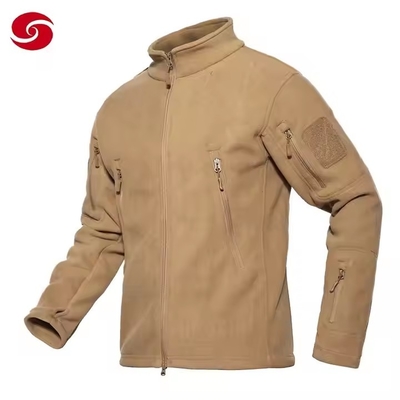 Atemberaubend schnell trockenes Olivengrün Winter Taktisches Fleece M65 Feldjacke zum Training