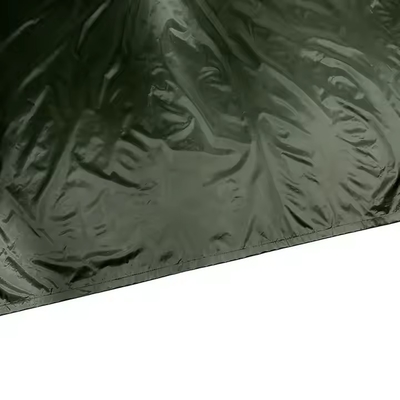Olivengrüner, atmungsaktiver Polyester-Poncho-Regenmantel für Aktivitäten im Freien