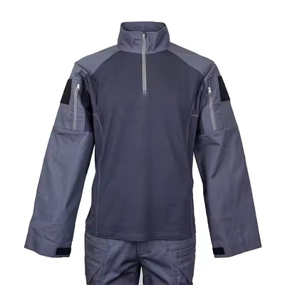 Tactical Suit mit Reißverschluss in dunkelblau mit individuellem Logo