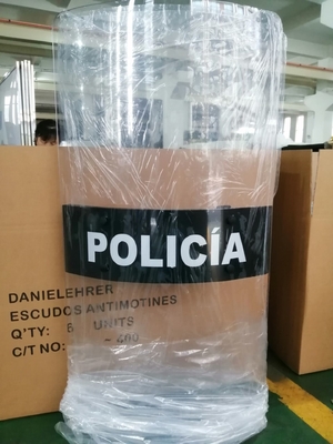 Aufstandsschild Transparentes Polycarbonat Polizeischild