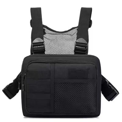 Outdoor-Taktische Weste mit Polster-Schultergurt Großhandel Unisex Brustbeutel Rucksack