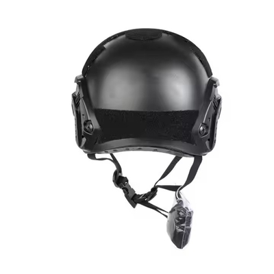 Langlebiger schwarzer taktischer Schutzhelm mit Glas für taktisches Training