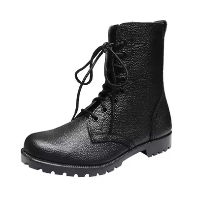 Tactical Uniform Schuhen schwarze Farbe Leder Stiefel mit Geinuen Leder Trainingsschuhe schwarze Stiefel